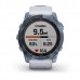 Fenix 7x Sapphire Solar Edition Titanio DLC azul mineral con correa blanco piedra