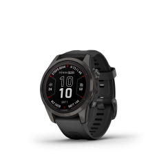 Fenix 7s pro sapphire solar - Titanio con revestimiento de DLC gris carbón con correa negra