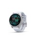 Fenix 8 - 43mm AMOLED Plata con correa de silicona blanco piedra
