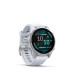 Fenix 8 - 43mm AMOLED Plata con correa de silicona blanco piedra