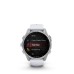 Fenix 8 - 43mm AMOLED Plata con correa de silicona blanco piedra