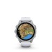 Fenix 8 - 43mm AMOLED Plata con correa de silicona blanco piedra