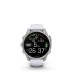 Fenix 8 - 43mm AMOLED Plata con correa de silicona blanco piedra