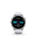 Fenix 8 - 43mm AMOLED Plata con correa de silicona blanco piedra