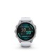 Fenix 8 - 43mm AMOLED Plata con correa de silicona blanco piedra