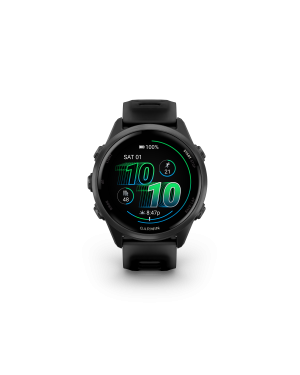Forerunner 570 - 42mm Aluminio gris pizarra con correa en negro/negro traslúcido
