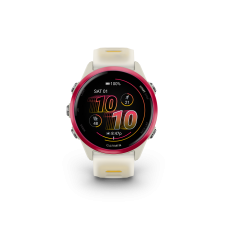 Forerunner 570 - 42mm Aluminio frambuesa con correa en mango/hueso traslúcido