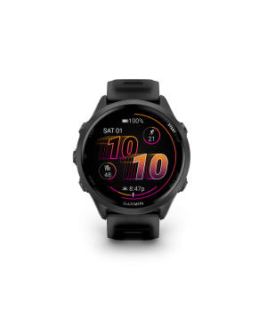 Forerunner 570 - 47mm Aluminio gris pizarra con correa en negro/negro traslúcido