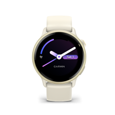 Vivoactive 6 Oro lunar con correa hueso