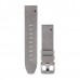 Correa para reloj QuickFit 20 (Cuero, Aterciopelado gris) *DESCONTINUADO*