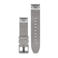 Correa para reloj QuickFit 20 (Cuero, Aterciopelado gris) *DESCONTINUADO*