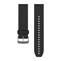 Correa para reloj QuickFit 22 (Silicona, Negra) *DESCONTINUADO*
