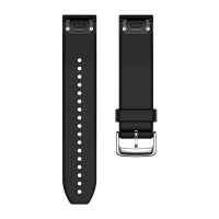 Correa para reloj QuickFit 22 (Silicona, Negra) *DESCONTINUADO*
