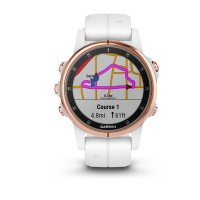 Fenix 5S Plus Sapphire, tono oro rosa con correa blanca Carrara *DESCONTINUADO*