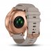 Vivomove HR Gold Rose Correa Cuero Gris (Premium) *DESCONTINUADO*