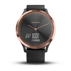 Vivomove HR Rose Gold Banda silicon Negra *DESCONTINUADO*