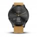Vivomove HR Negro Correa Cuero Marron Claro (Premium) *DESCONTINUADO*