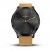 Vivomove HR Negro Correa Cuero Marron Claro (Premium) *DESCONTINUADO*